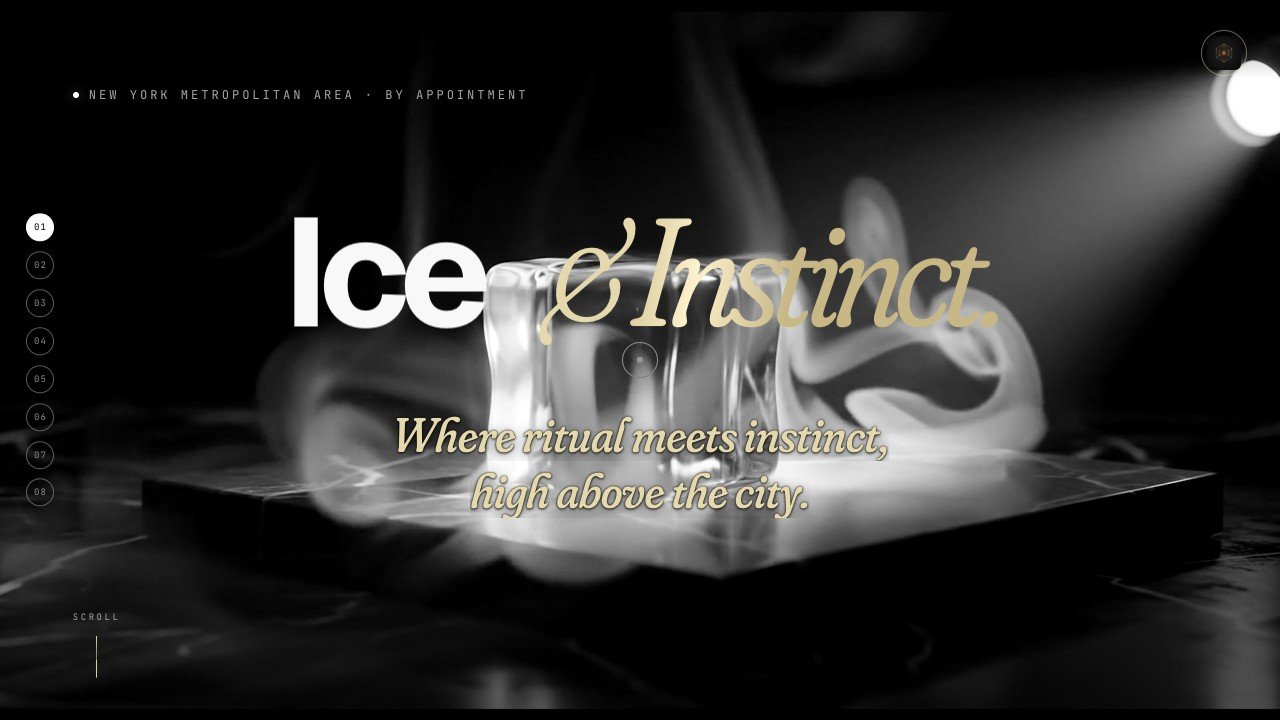 Ice and Instinct website hero